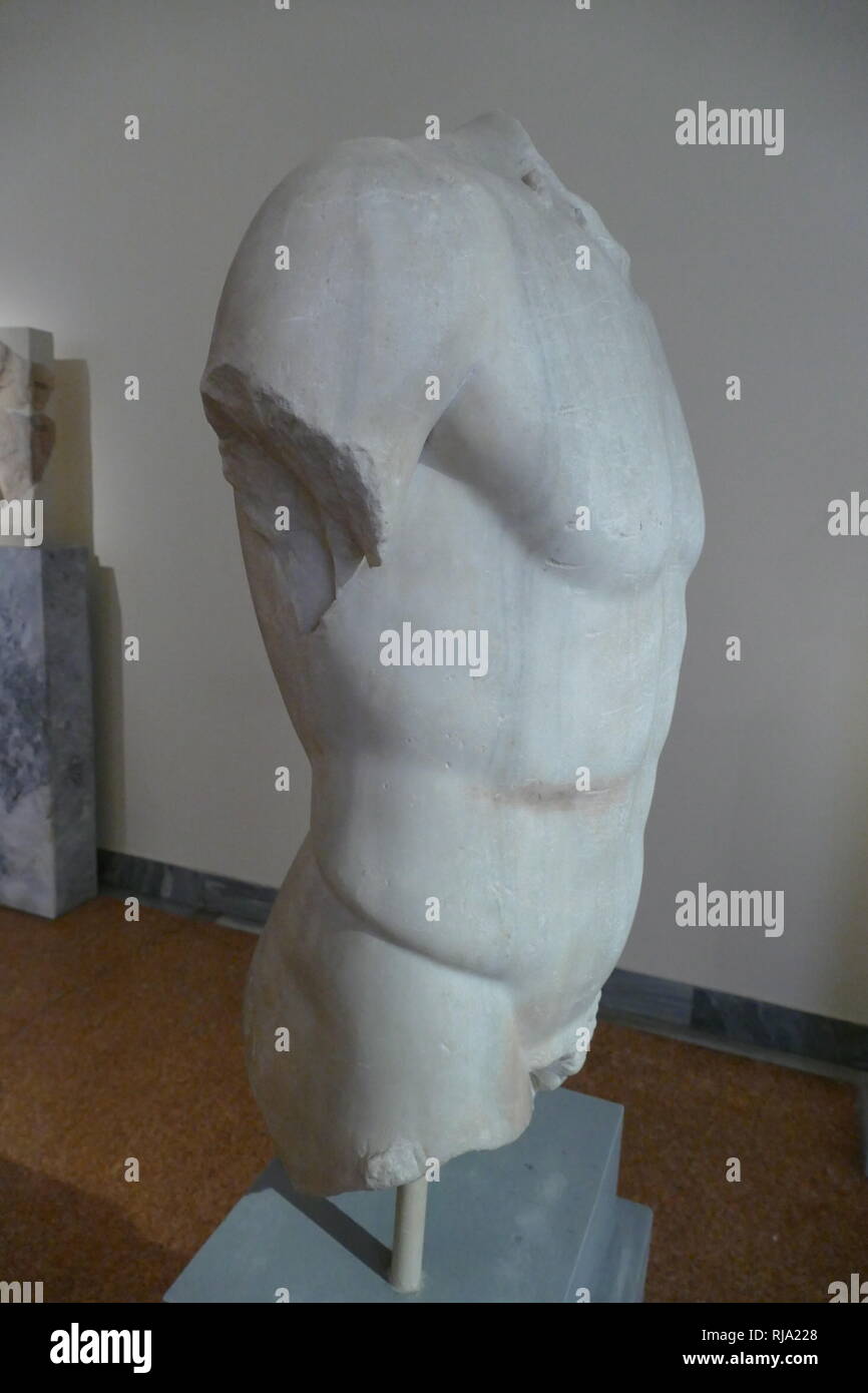 Roman copy of a Greek Apollo statue; by Phidias. 450 BC Stock Photo