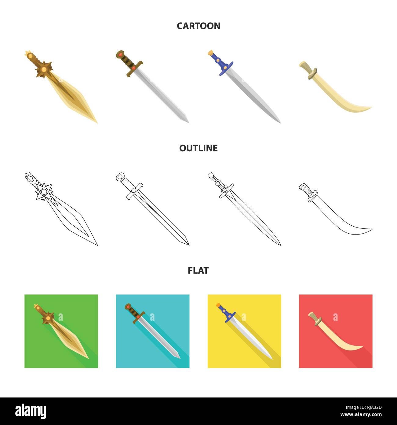 Vector design of game and armor icon. Set of game and blade vector icon ...