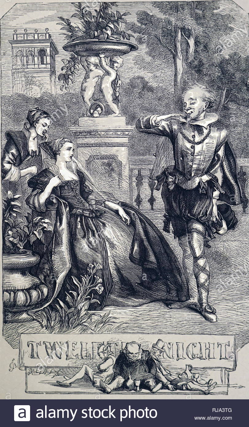 Title Page For Twelfth Night By William Shakespeare - 