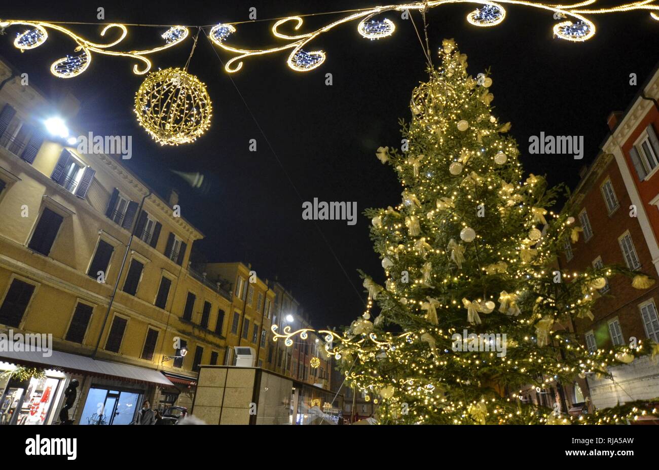 Christmas At Little Italy High Resolution Stock Photography and Images