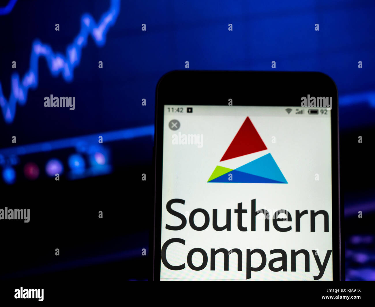 Southern Company Gas logo seen displayed on smart phone Stock Photo - Alamy