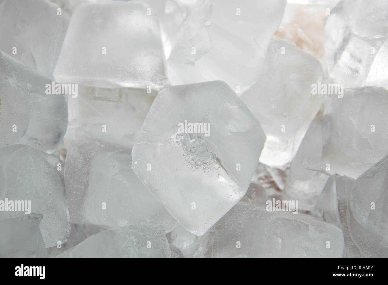 ice cube on plastic tray Stock Photo Alamy
