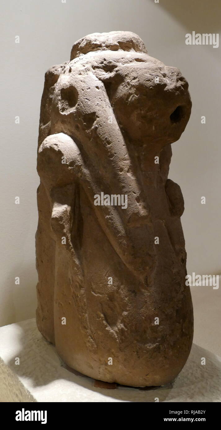 Statue of the Goddess Taweret; Late Dynastic Period, Luxor, Egypt. 945-343 BC. In Ancient Egyptian religion, Taweret is the protective ancient Egyptian goddess of childbirth and fertility. Stock Photo