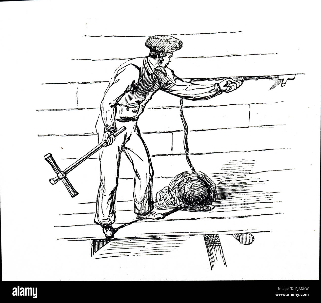 Caulking a ship hires stock photography and images Alamy