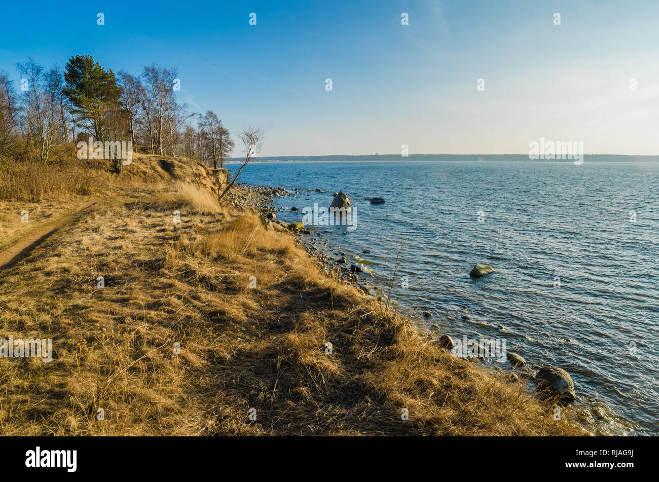Estonian Baltic Sea coast, the tide Stock Photo