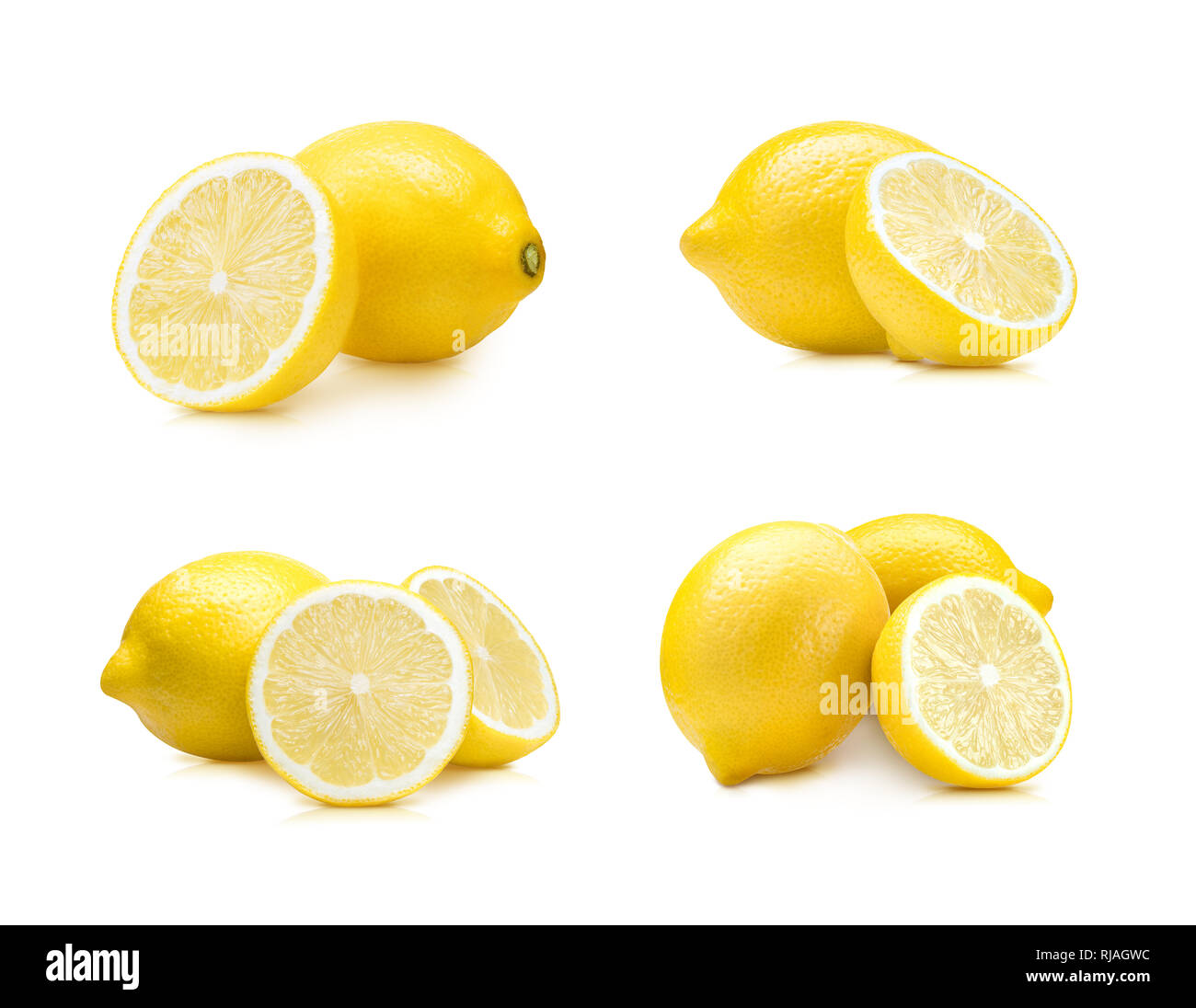 Lemon fruit set Stock Photo Alamy