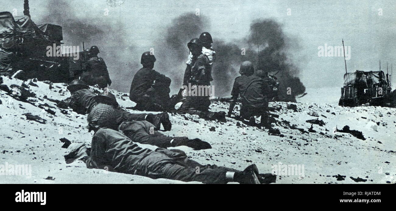 Israeli army in action in the Sinai Peninsula during the Six Day War 1967 Stock Photo