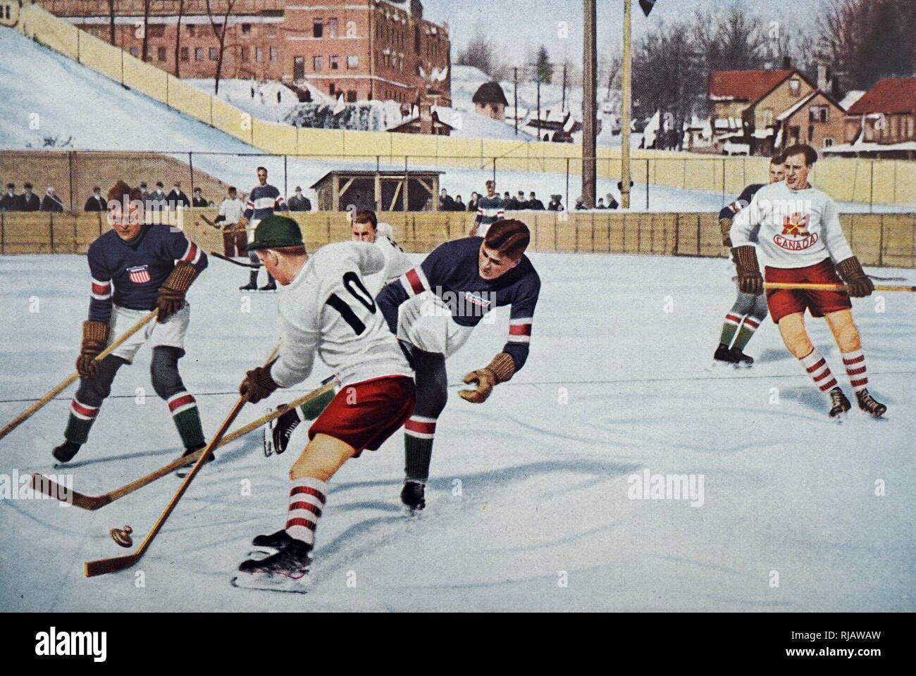 Vintage Hockey Art 1932 - Row One Brand