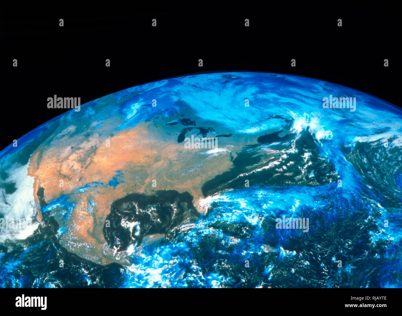 Satellite view of North America including the Gulf of Mexico. 2005 Stock Photo