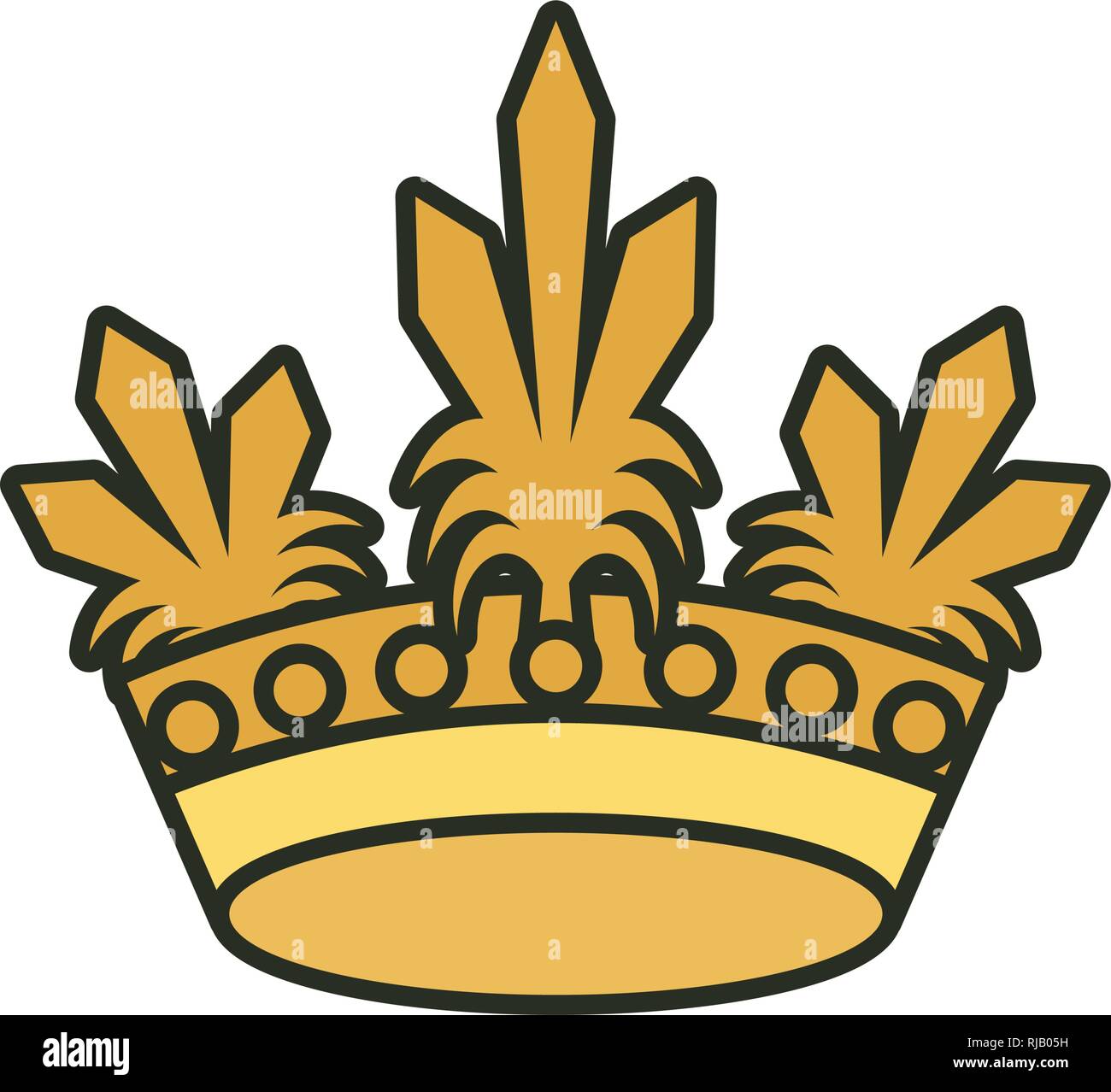 monarchical crown of queen isolated icon vector illustration design ...