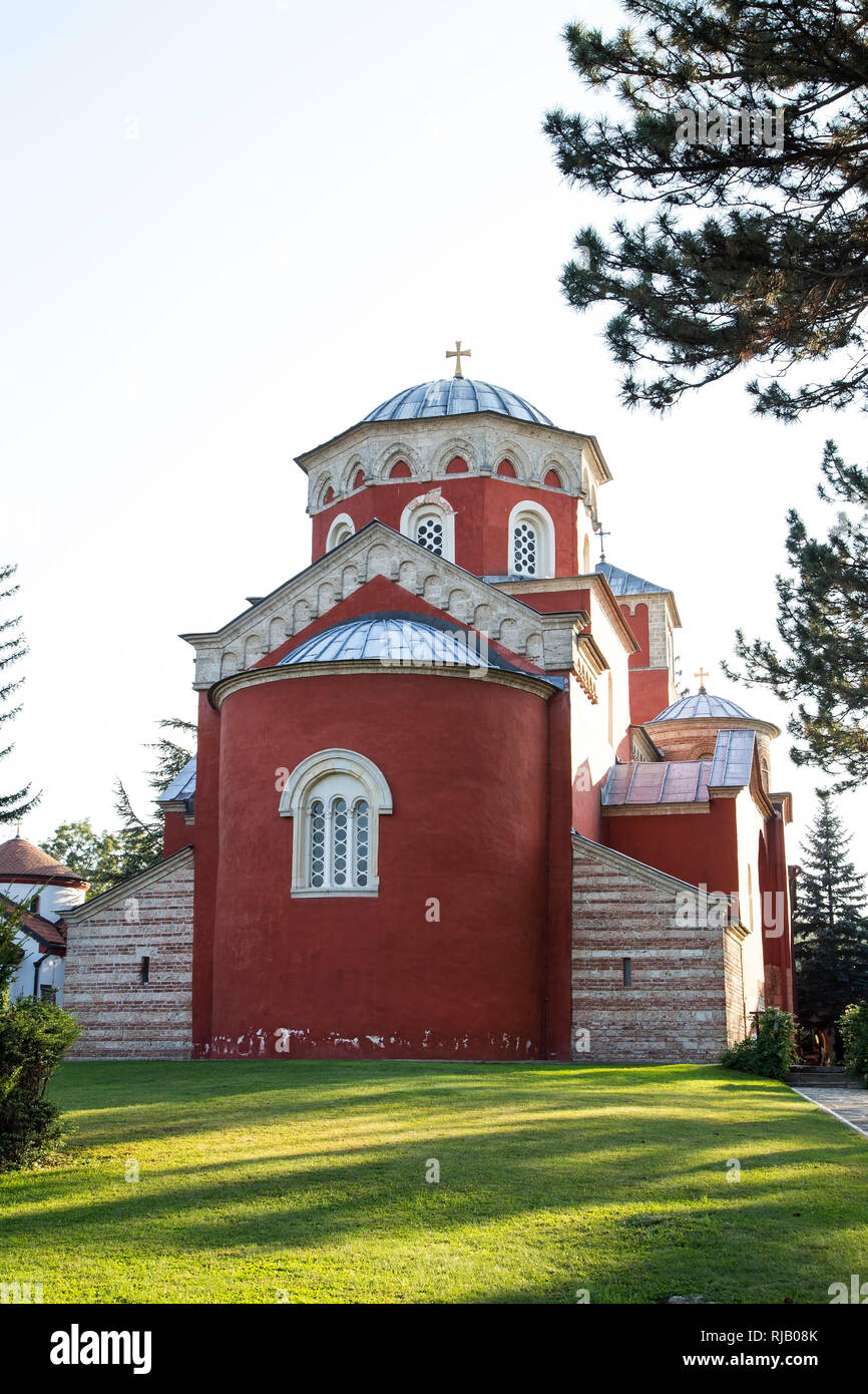 Zica monastery - Orthodox Church monastery in Serbia Stock Photo
