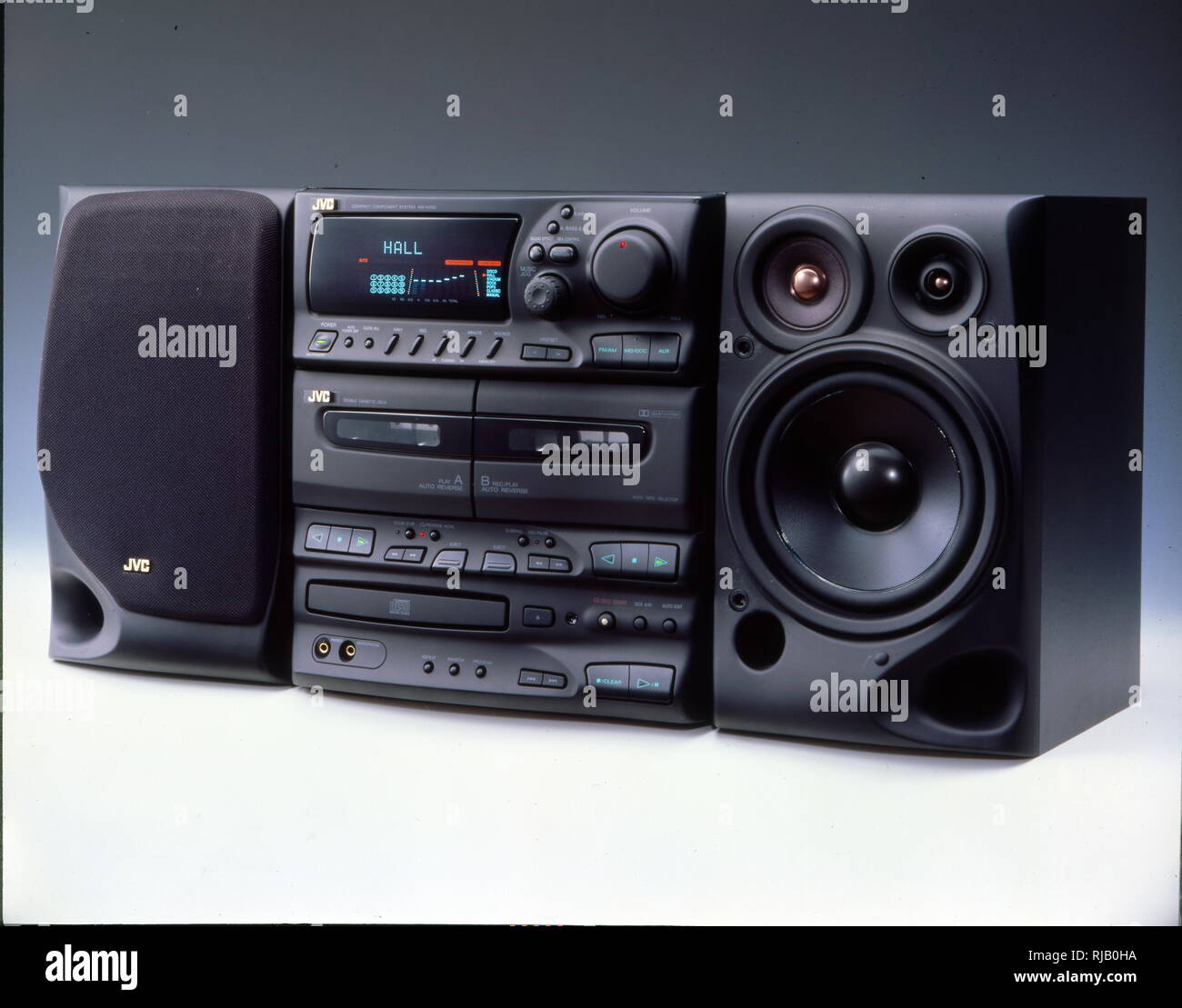 JVC Stereo music system with CD and tape player 1997 Stock Photo