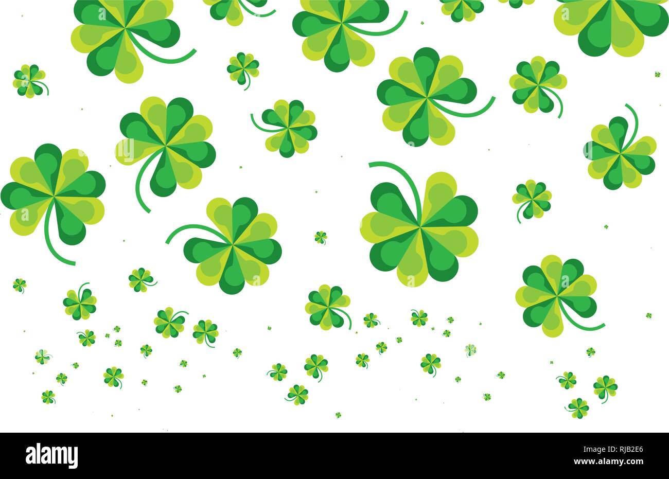 pattern of clovers isolated icon vector illustration design Stock ...