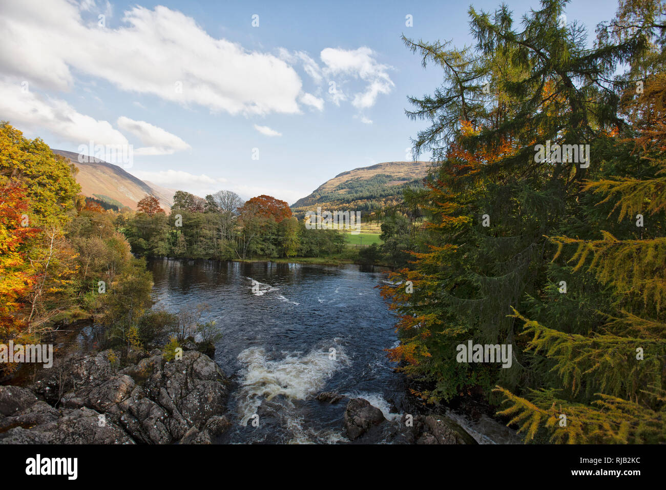 Scotland, Glen Lyon, autumnal landscape Stock Photo