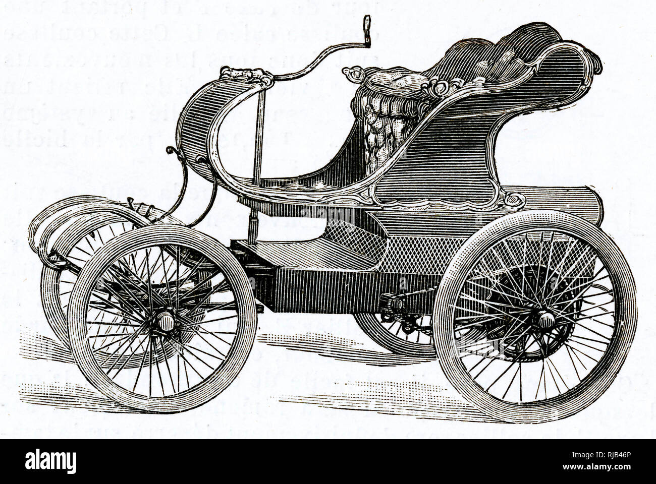Audineau voiturette, with tillersteering Stock Photo Alamy