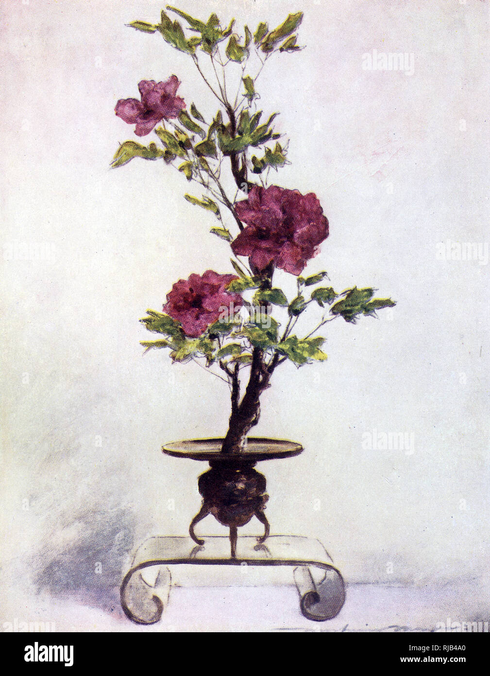 An example of the traditional Japanese art of flower arranging know as