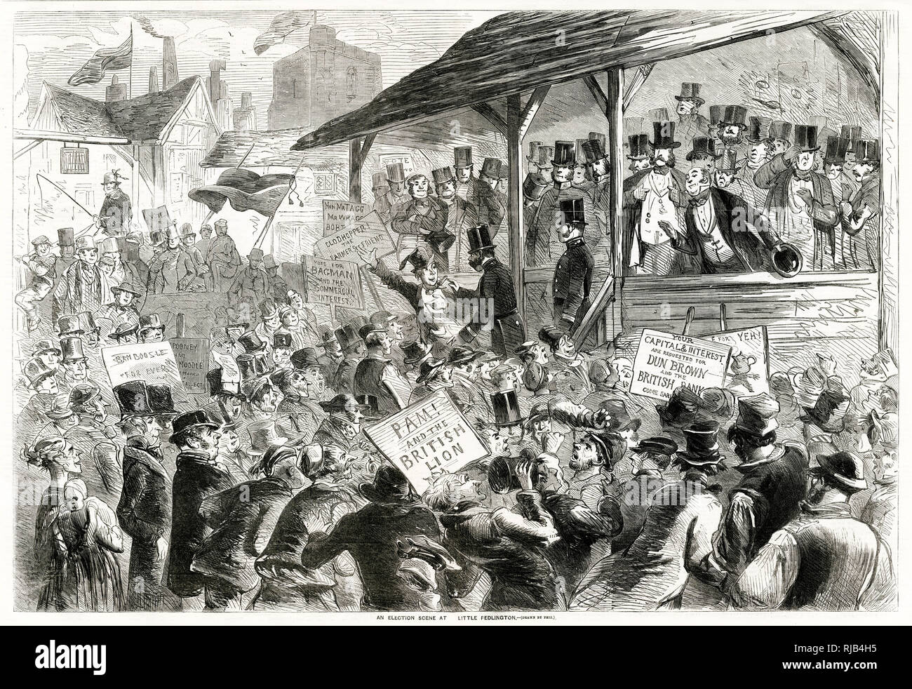 General Election 1857 Stock Photo