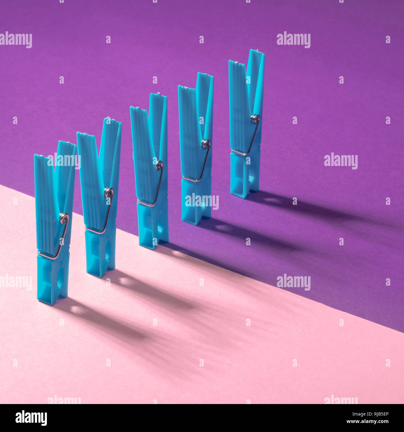 Neon Pink Purple Blue Colors High Resolution Stock Photography and