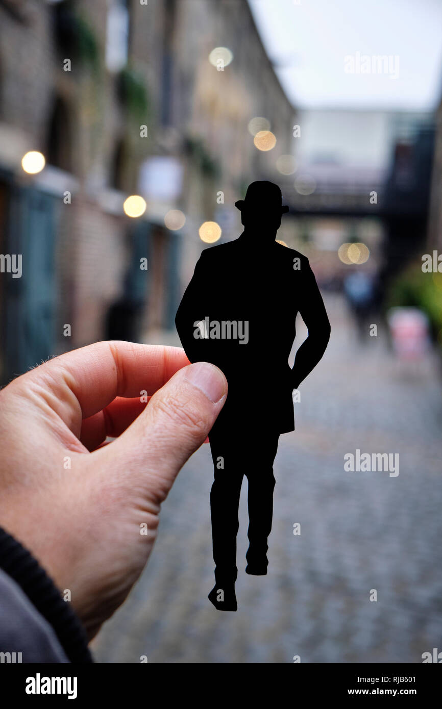 Old man hat silhouette hi-res stock photography and images - Alamy