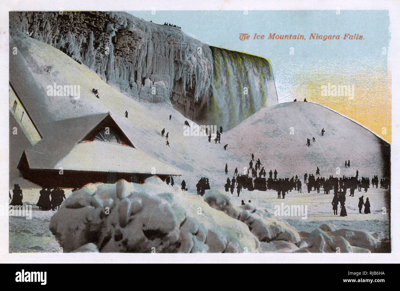 Niagara Falls, USA - The Ice Mountain Stock Photo