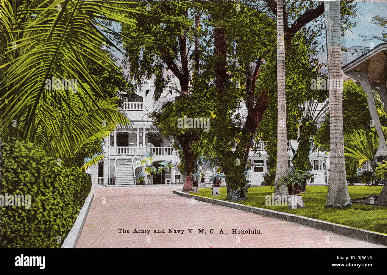 Honolulu, Hawaii, USA The Army and Navy YMCA Stock Photo Alamy