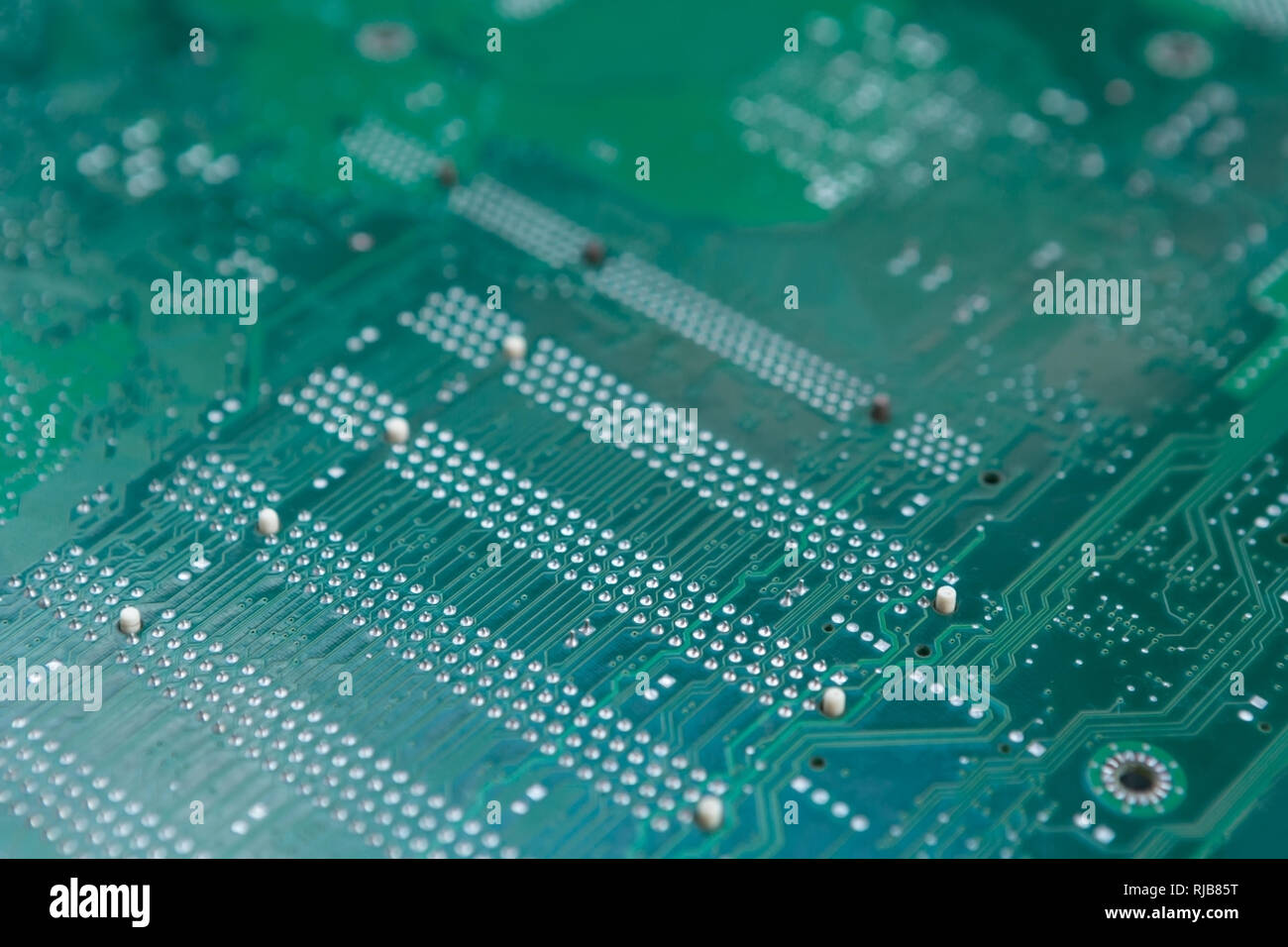 Full Frame Back View of Computer Motherboard Circuit Stock Photo Alamy