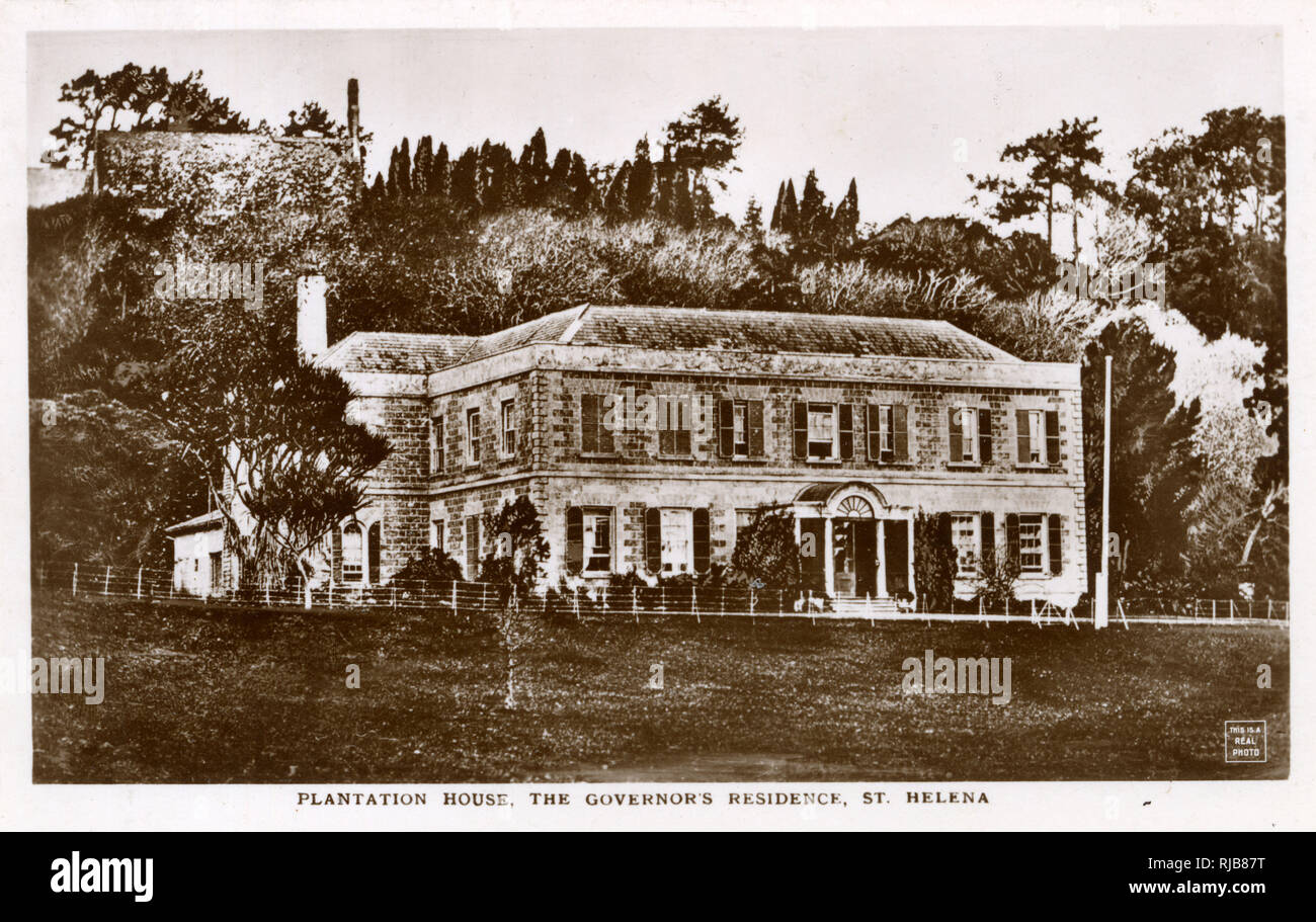 Plantation House, Governor's Residence, St Helena Stock Photo