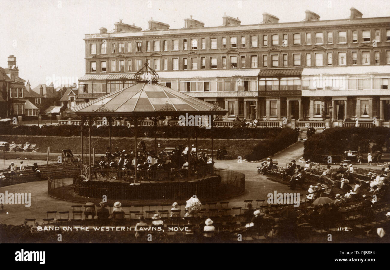 Bandstand, Western Lawns, Hove, Sussex Stock Photo