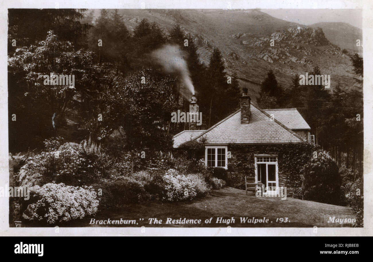 Brackenburn, Manesty, Keswick, Cumbria (Cumberland), home of the author
