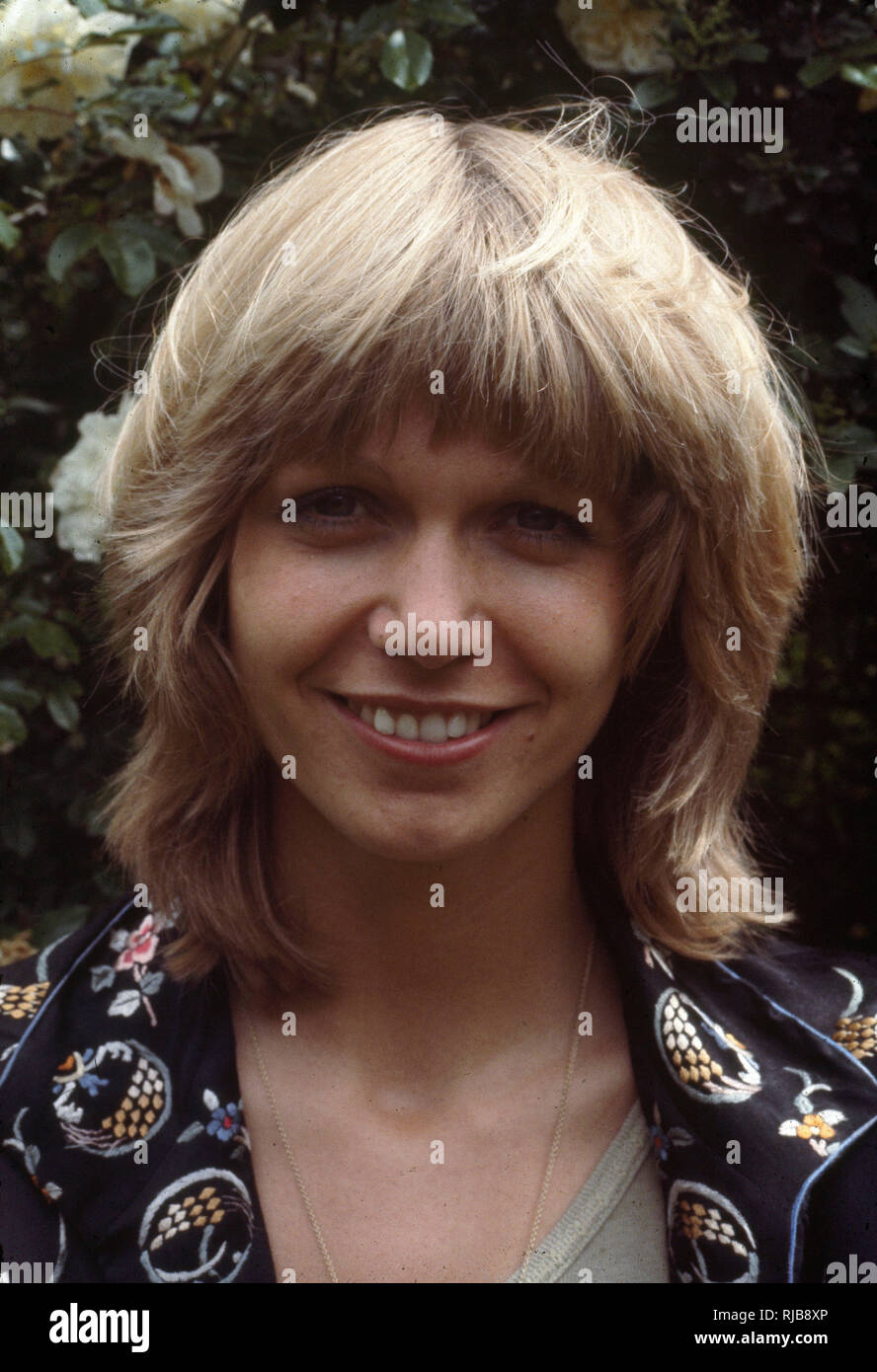 Julie Peasgood - English actress and television presenter Stock Photo