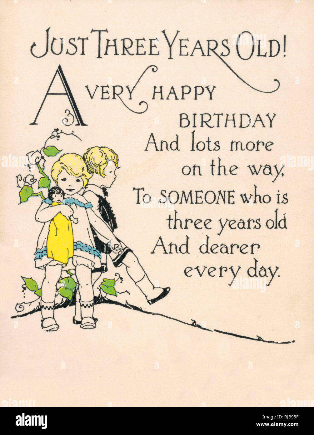 A Third Birthday Greetings Card A Very Happy Birthday And Lots
