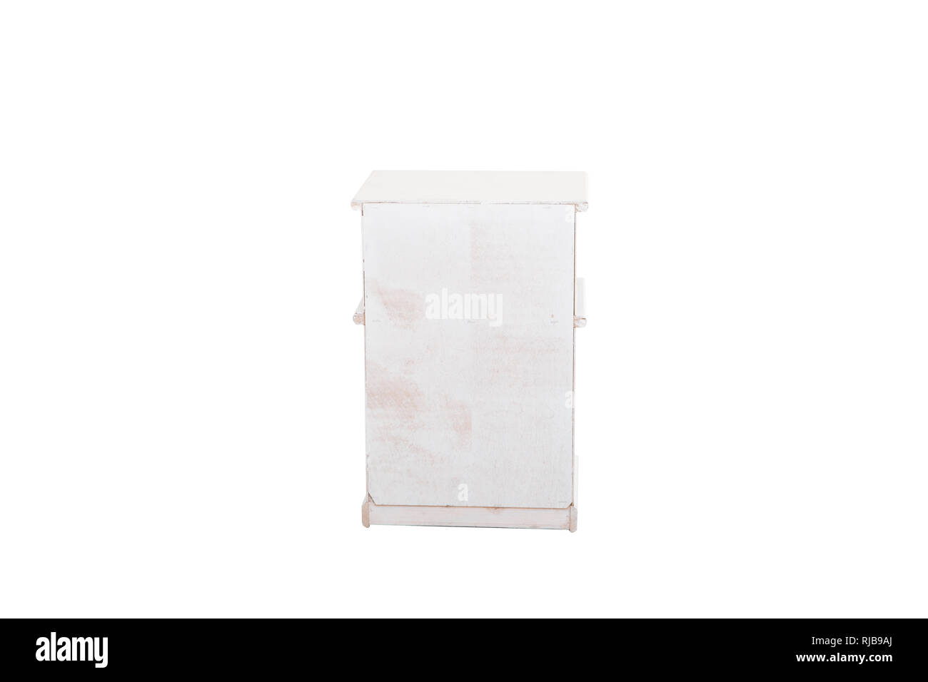 White wooden chest of drawers isolated on white background Stock Photo ...