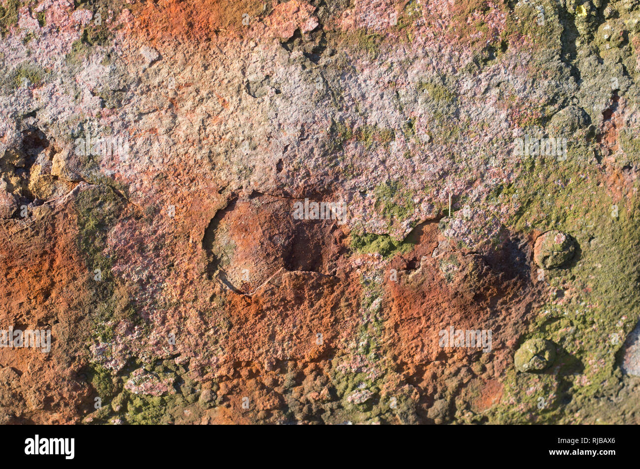 Rust background from old boat Stock Photo