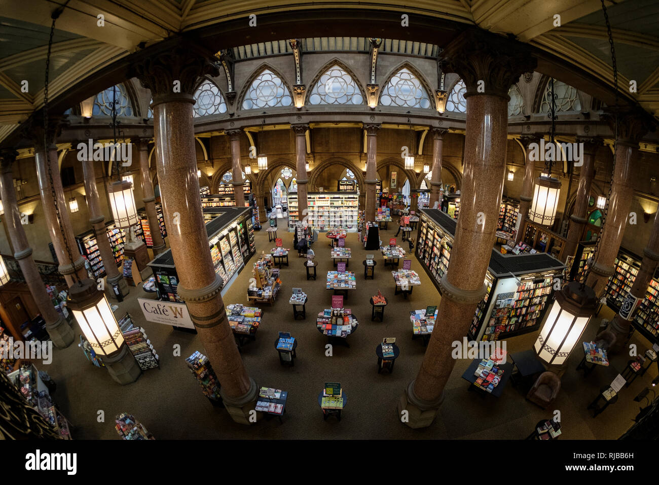The interior of the Wool Exchange Building, Bradford, West Yorkshire, England. A Branch of