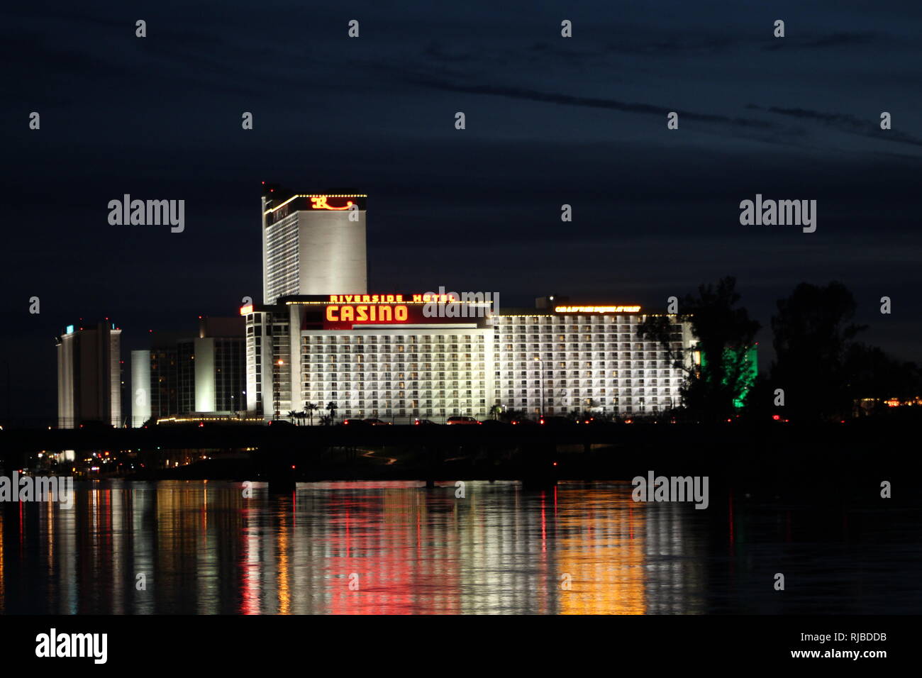 Laughlin Nevada at night Laughlin Nevada skyline, city lights on the