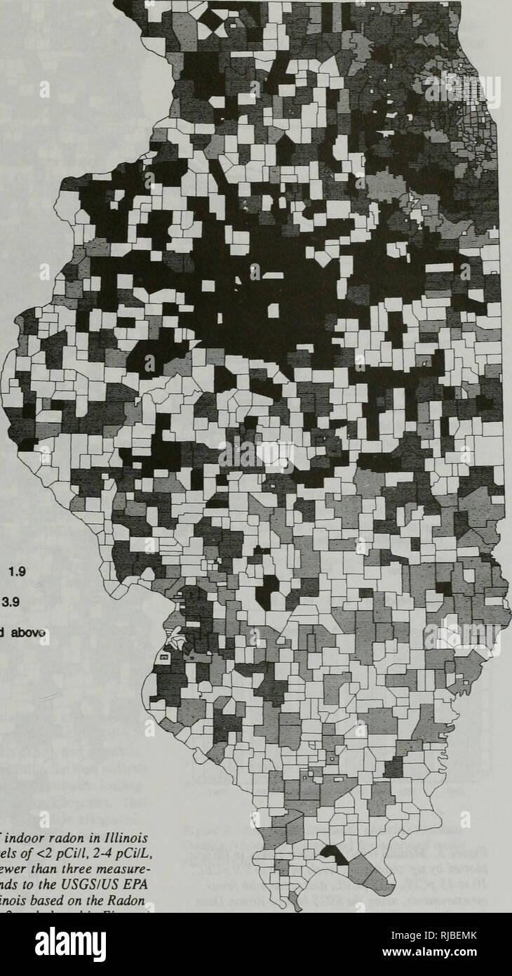 zip code illinois radon map The Changing Illinois Environment Critical Trends Technical zip code illinois radon map