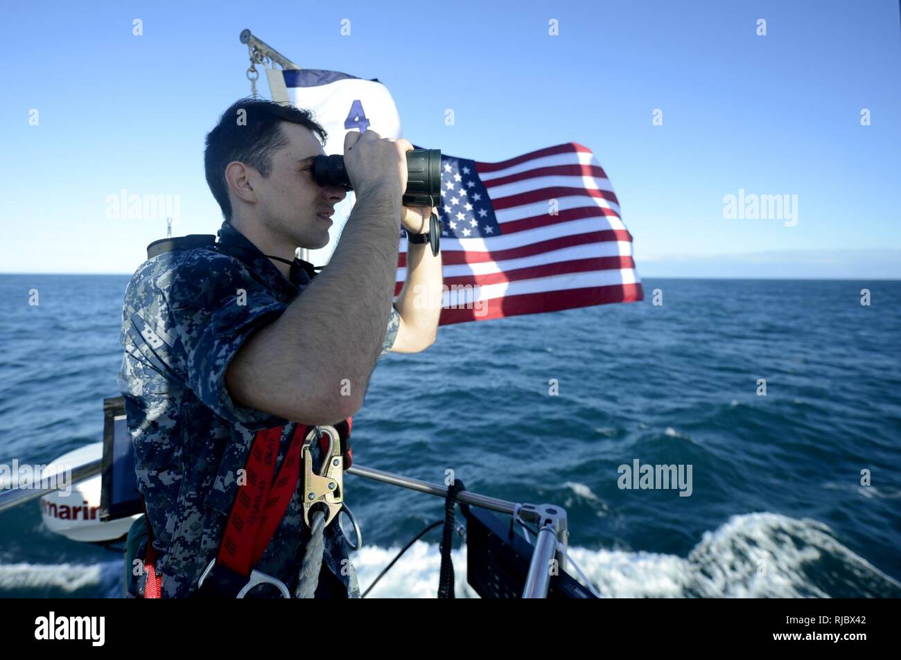 ATLANTIC OCEAN (Jan. 11, 2018) Sonar Technician (Submarines) 3rd
