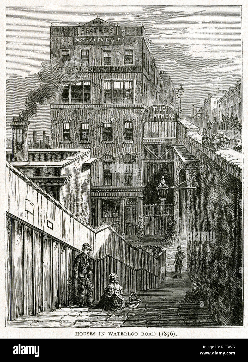 Waterloo Road, London 1876 Stock Photo