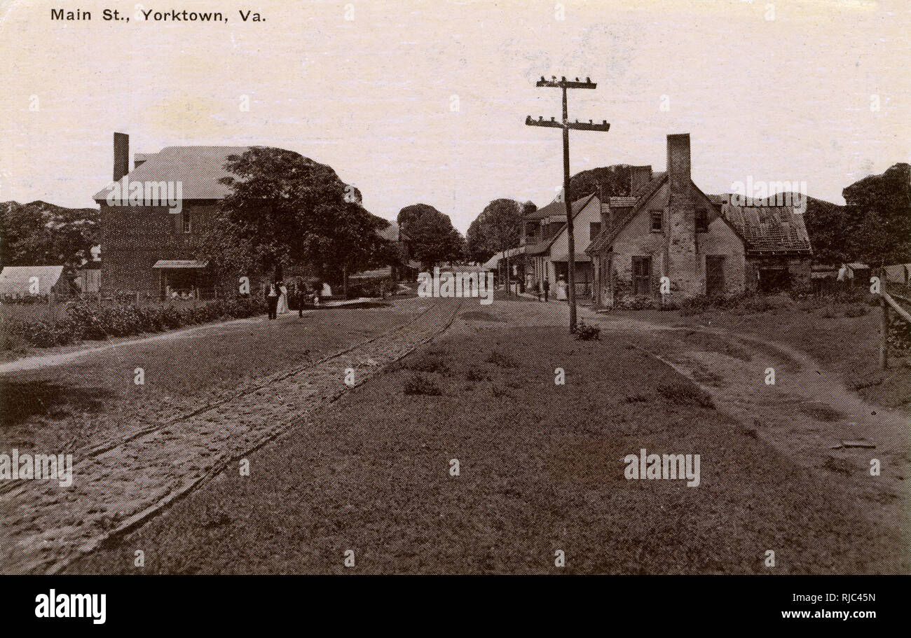 Main Street Yorktown, Virginia, USA Stock Photo Alamy