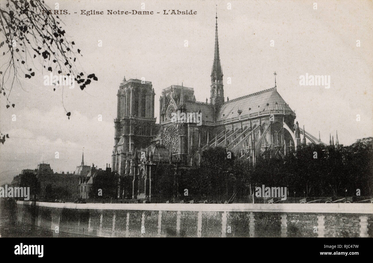 Paris, France - Eglise Notre-Dame. Stock Photo