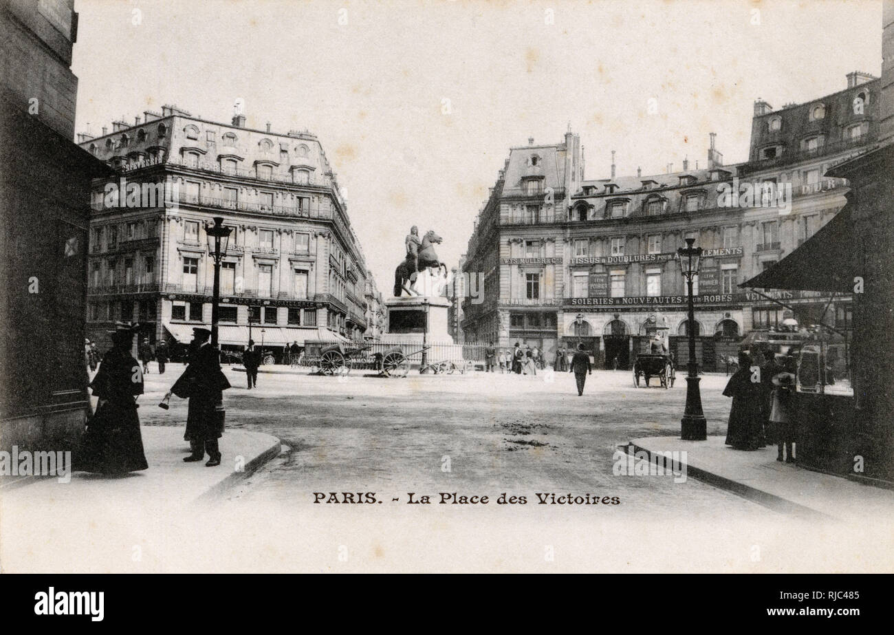 Paris, France - La Place des Victoires Stock Photo