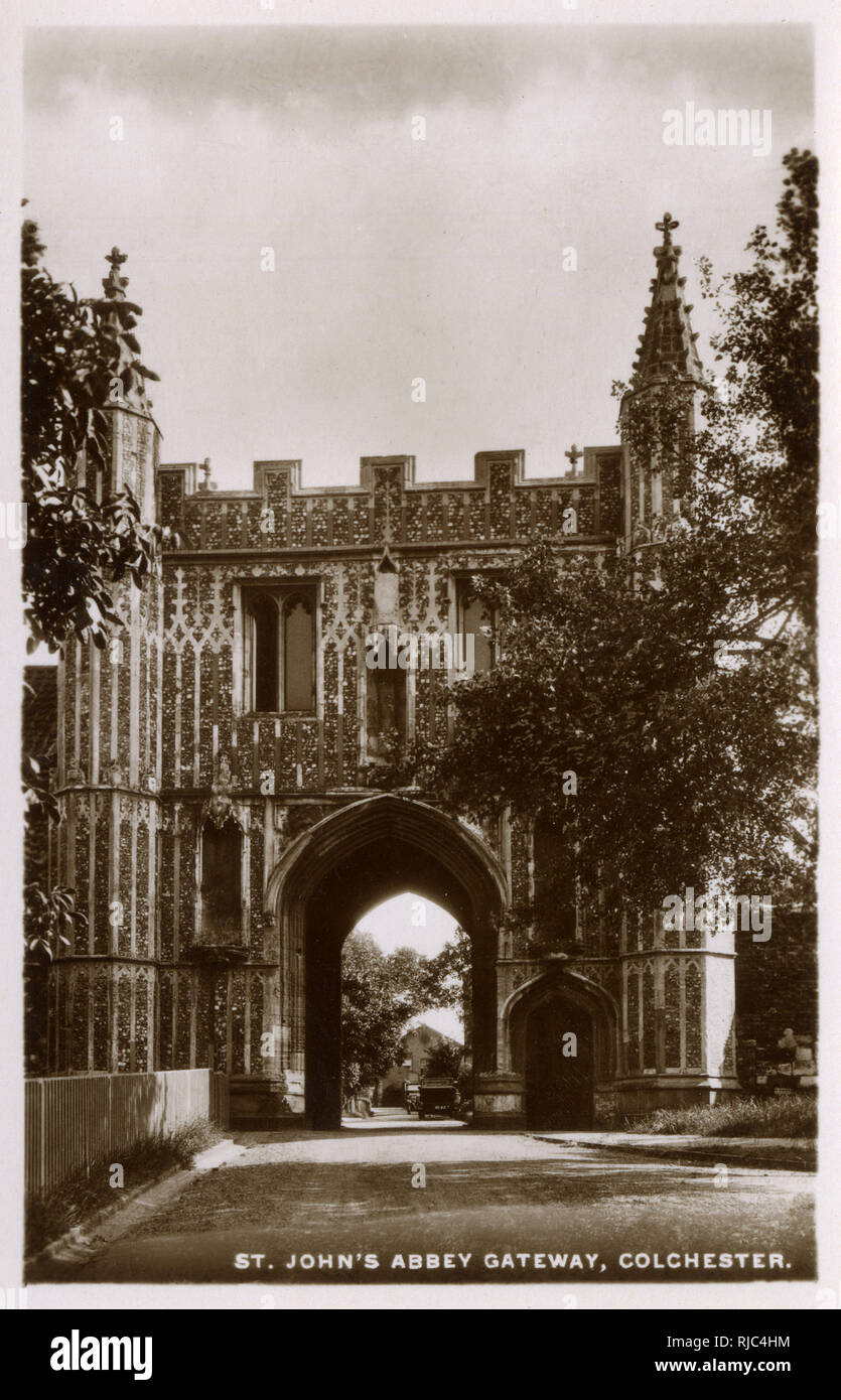 Colchester, Essex, England St John's Abbey Gateway Stock Photo Alamy