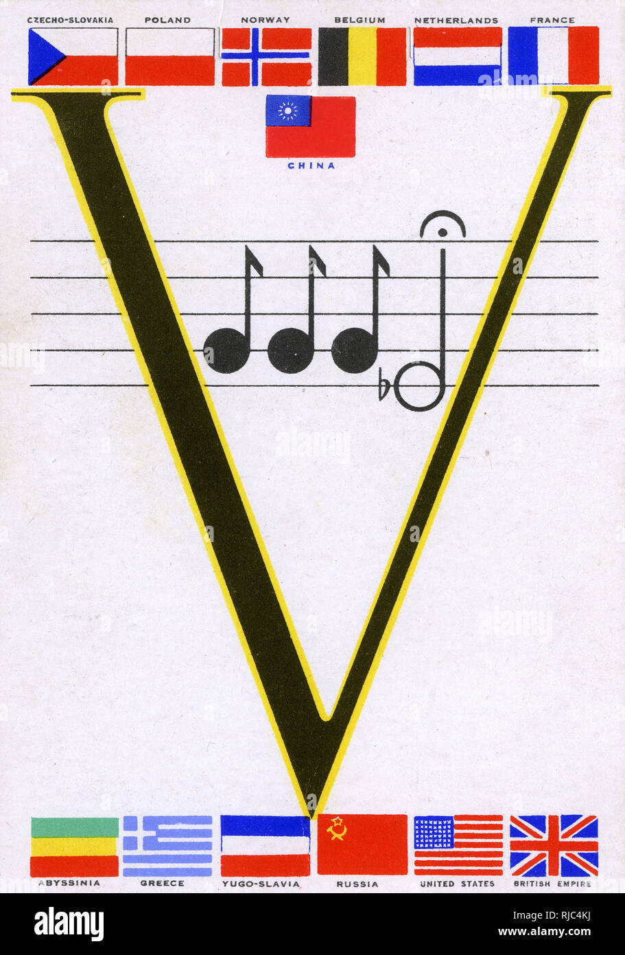 Flags world war two allies hires stock photography and images Alamy