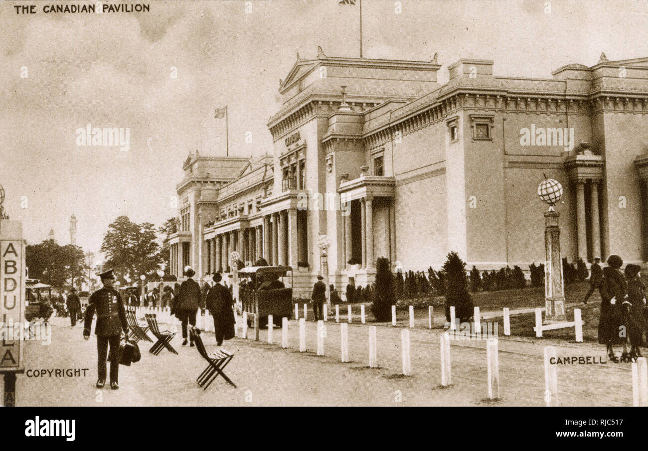 British Empire Exhibition - Wembley - Canadian Pavilion Stock Photo