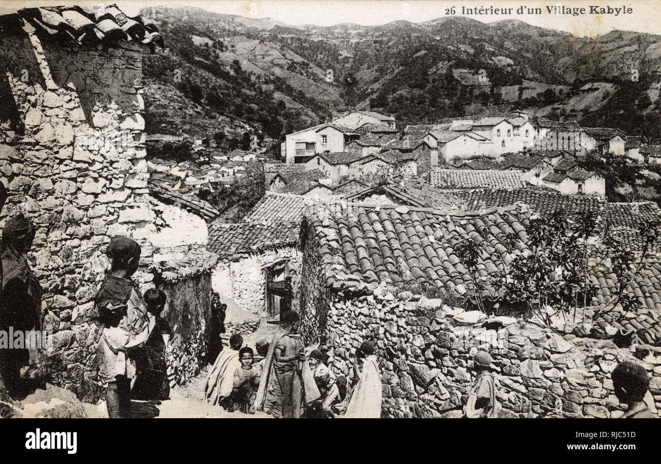 Kabyle Village Interior - Northern Algeria Stock Photo