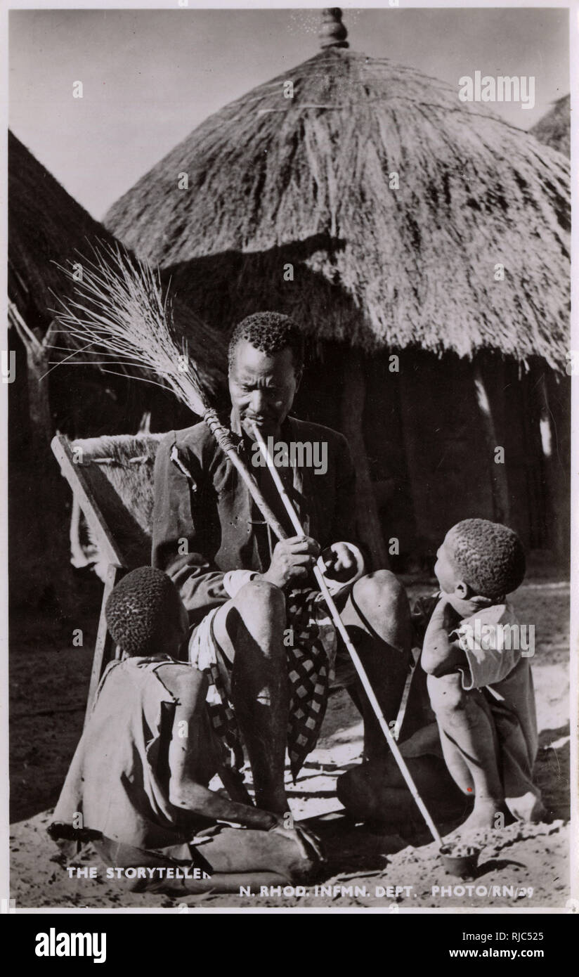 Zambia (Northern Rhodesia) - Storyteller Stock Photo