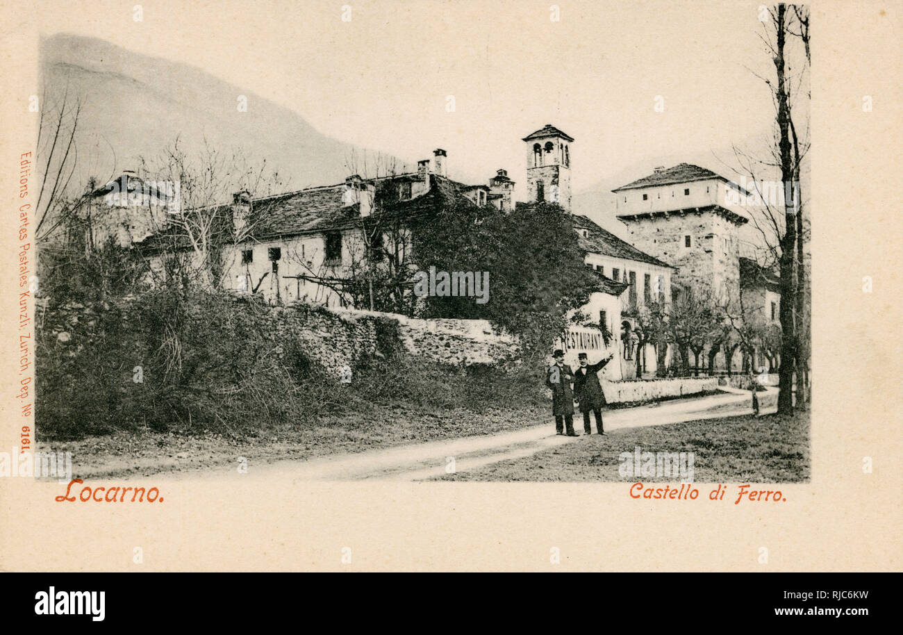 Castello di Ferro - Locarno, Ticino, Switzerland Stock Photo