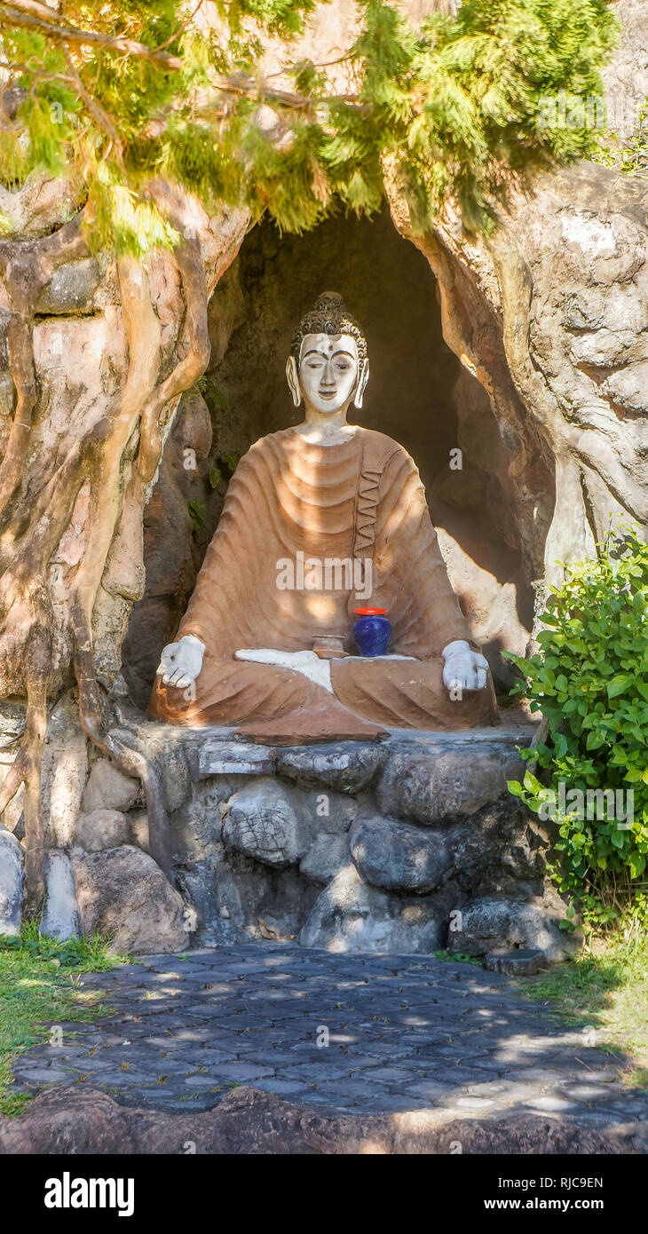 Buddha statue, Brahmavihara-Arama temple monastery, Bali, Indonesia Stock Photo