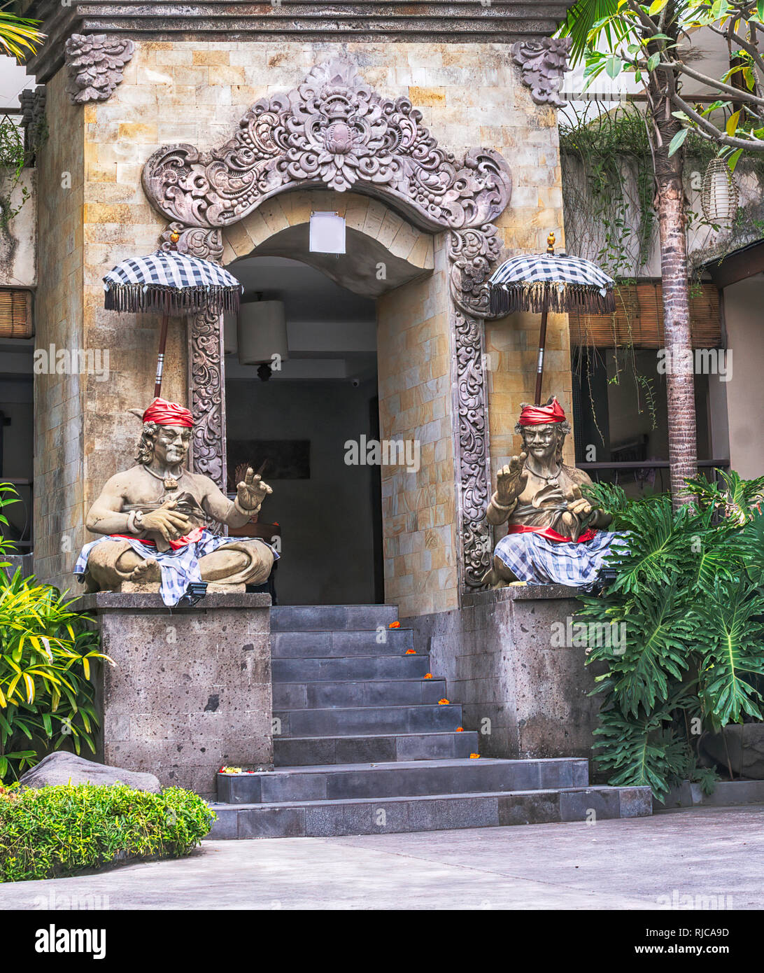Temple facade, Bali, Indonesia Stock Photo