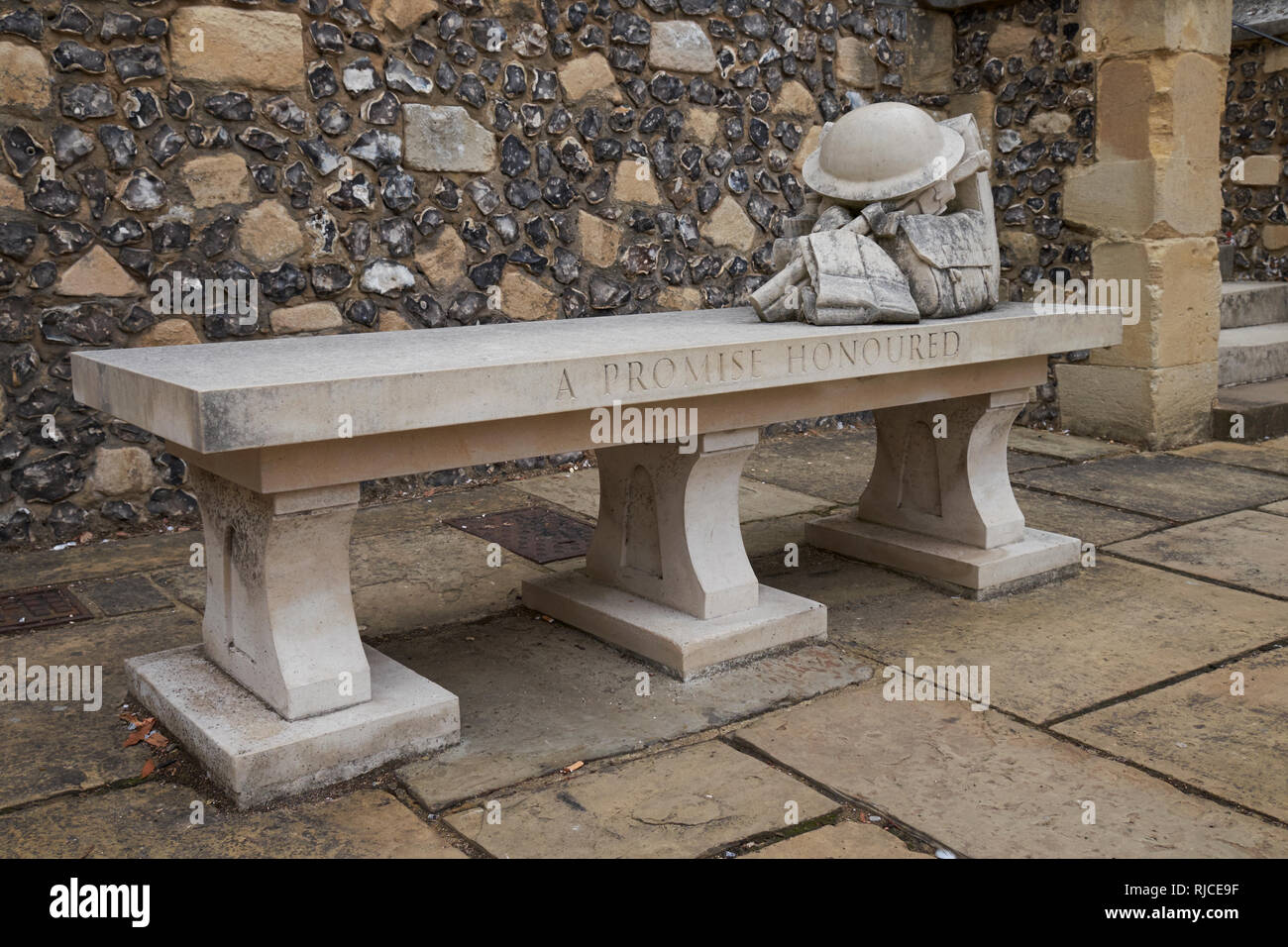 Stone Memorial Bench Stock Photos Stone Memorial Bench Stock